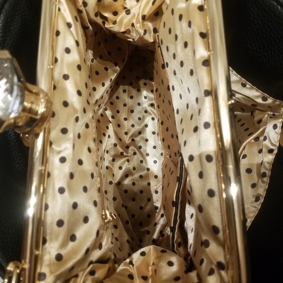 COPY - BLACK AFRAME RHINESTONE DESIGN HANDBAG - Picture 8 of 8